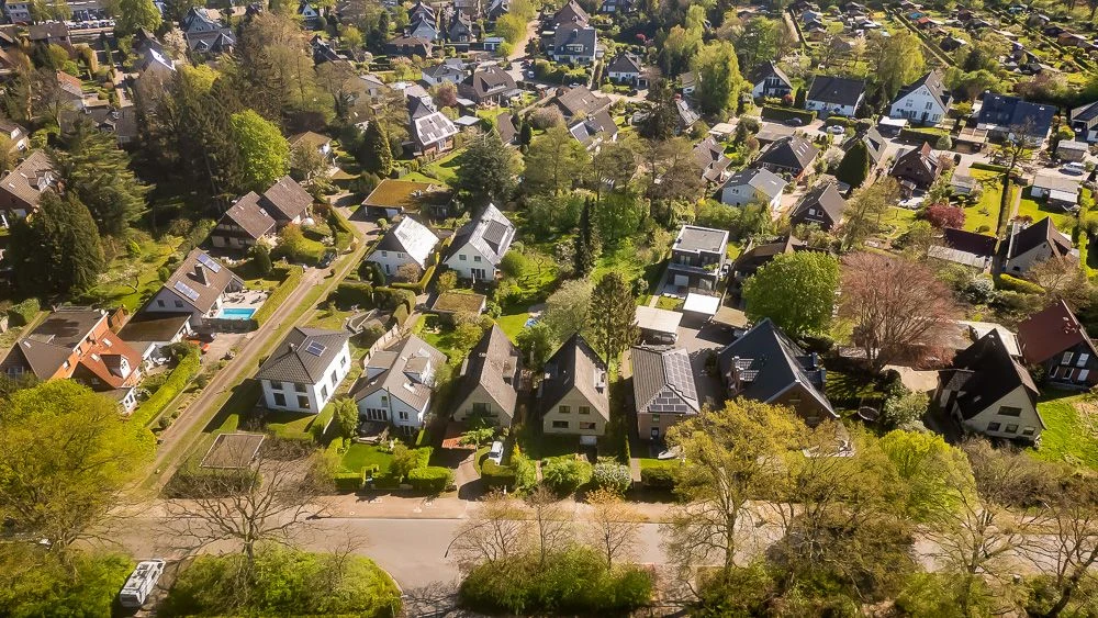 Vogelperspektive Frontansicht