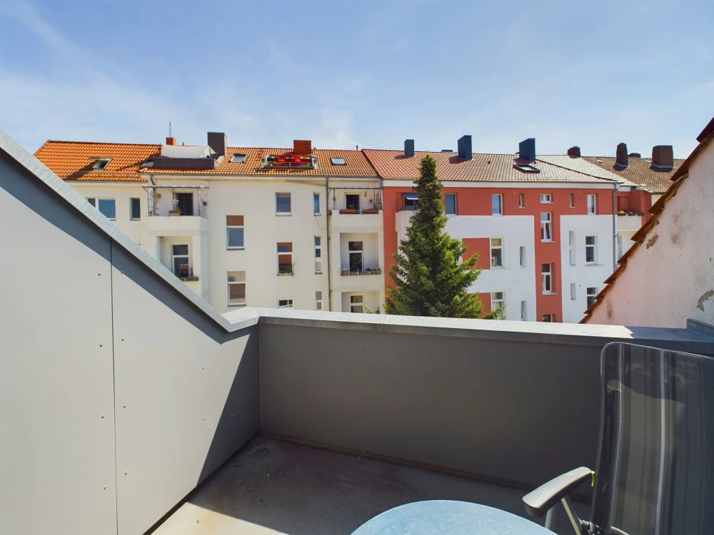 sonnige Dachterrasse